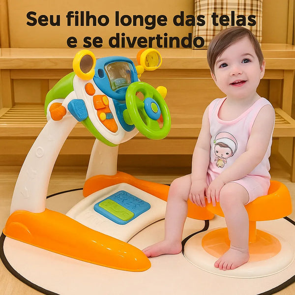 Meu Primeiro Volante™ – Brinquedo Educativo Infantil com Sons, Luzes e Experiência de Direção Realista