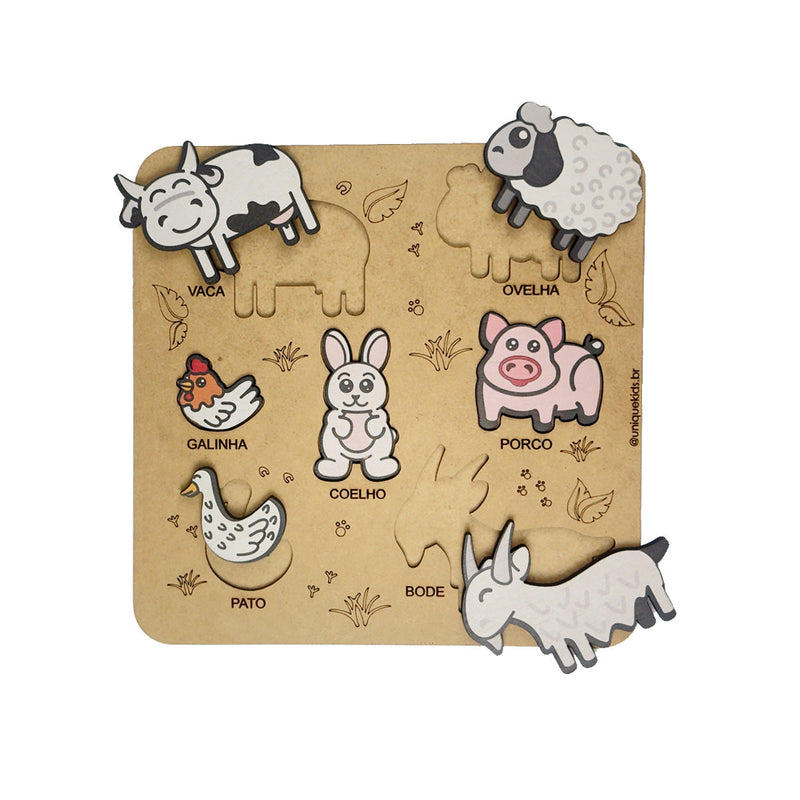 Encaixe Animais da Fazenda